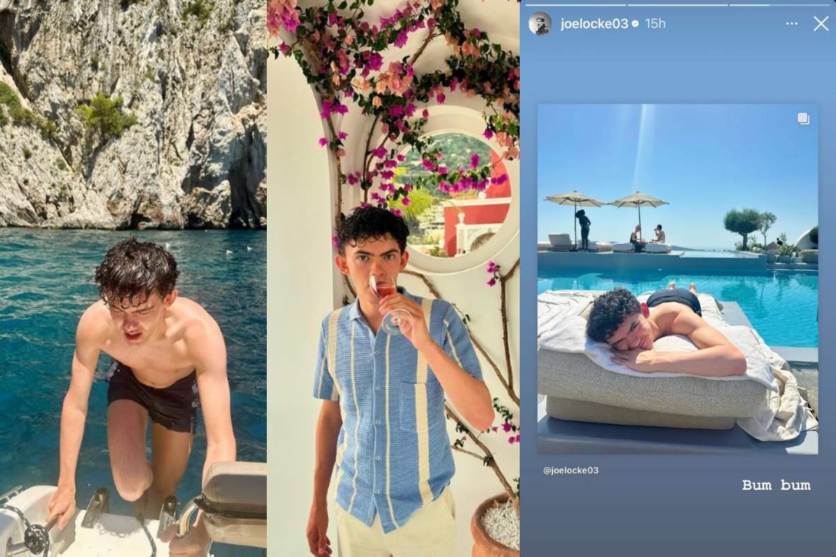 La estrella de 'Heartstopper' Joe Locke presume de su trasero durante sus vacaciones en Italia
