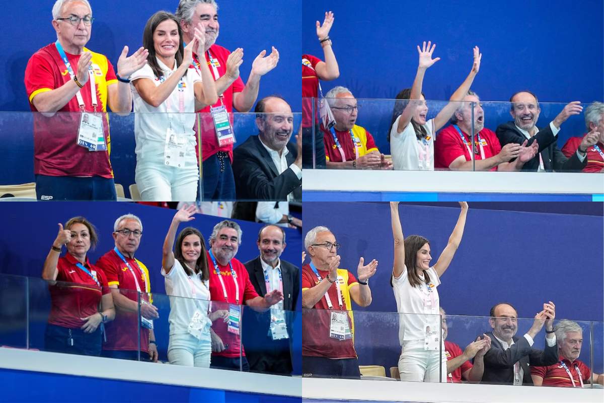 La reina Letizia celebra la victoria del equipo de waterpolo femenino en los Juegos Olímpicos 2024