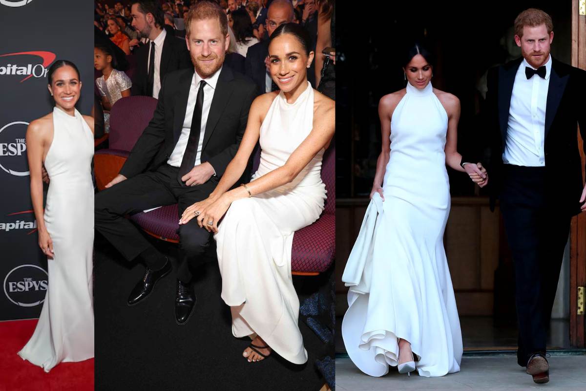 Meghan Markle parece haber utilizado el mismo vestido de la recepción de su boda para los premios ESPY
