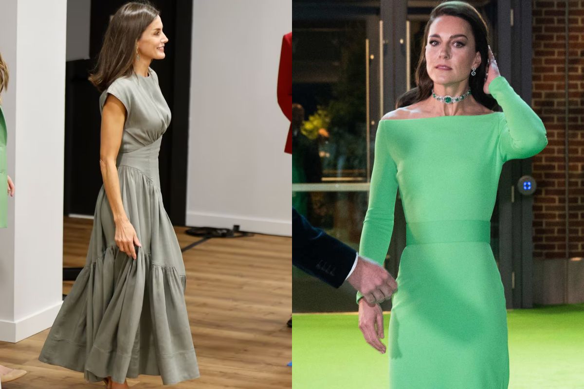 La reina Letizia sigue los pasos de Kate Middleton y porta un vestido alquilado