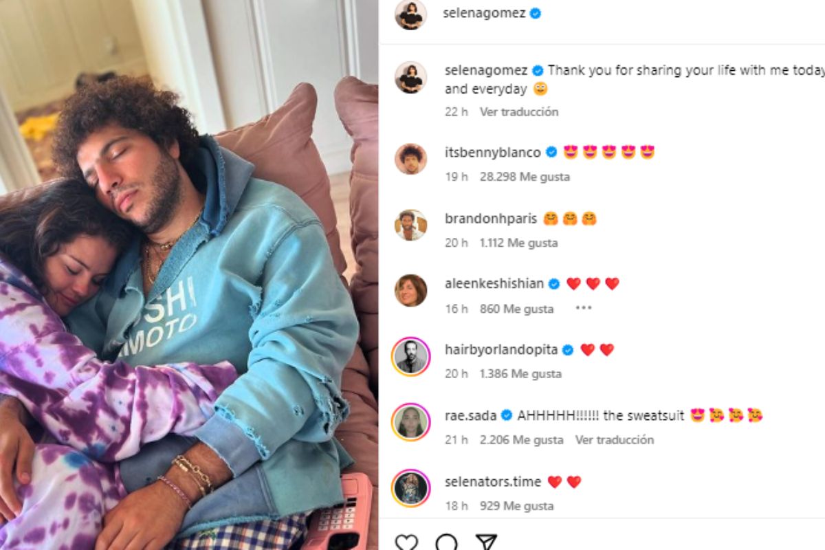 Selena Gomez expone abiertamente el gran amor que siente por Benny Blanco