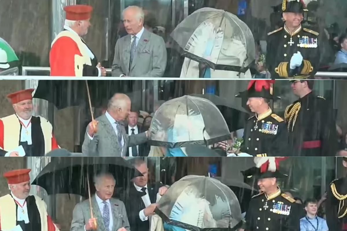 El rey Carlos acude a un ayudante luego de que la reina Camilla tuviera problemas con su abrigo