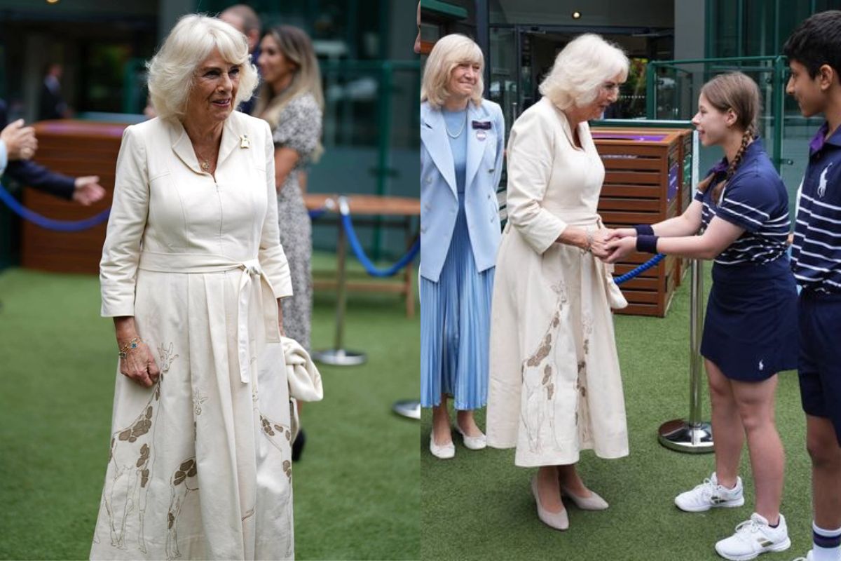 El revolucionado outfit que lució la reina Camilla Parker en el Wimbledon de este año