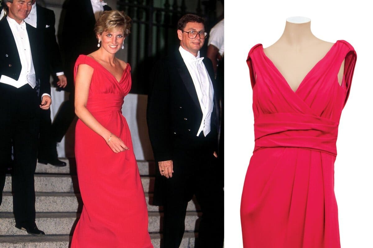 El vestido de la princesa Diana que se subasta a una cifra récord