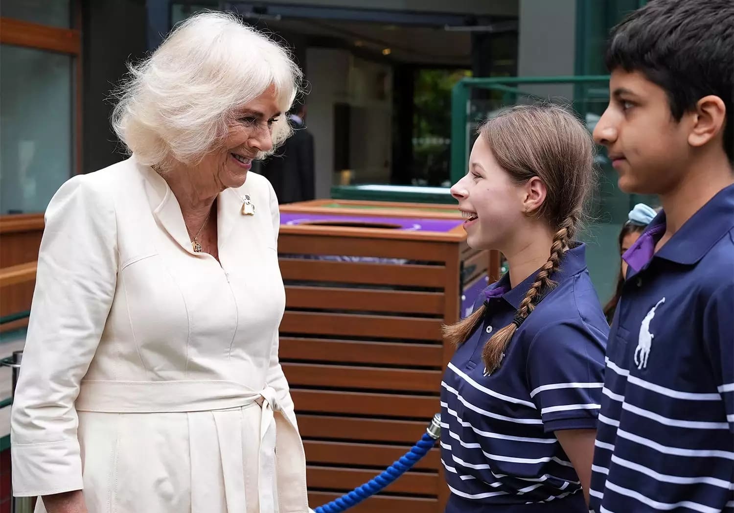 La reina Camilla hace acto de presencia en el torneo de tenis de Wimbledon