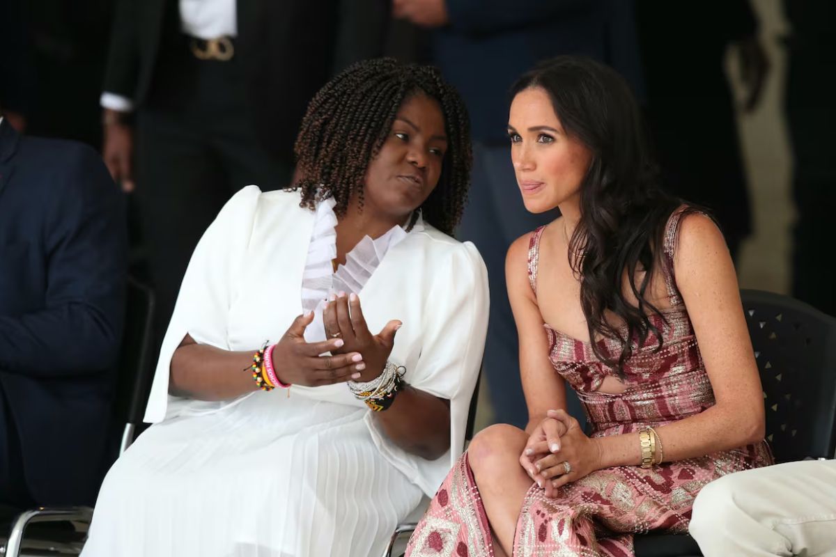 Francia Márquez habría hecho un escándalo por el abrazo y beso que le dio su esposo a Meghan Markle