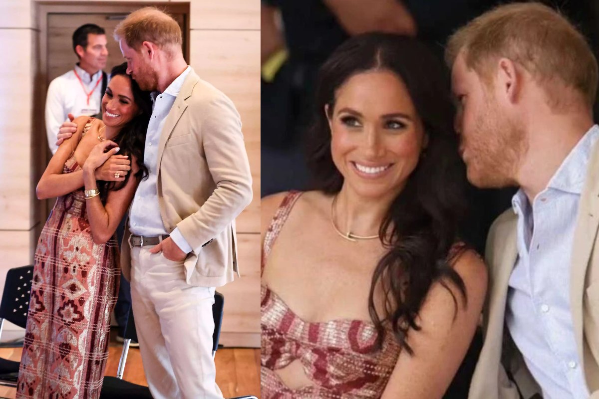 Meghan Markle y el príncipe Harry protagonizan un momento romántico y de afecto en su visita a Colombia