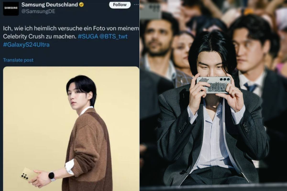 Fans sabotean a Samsung por borrar foto de Suga de BTS tras escándalo por conducir ebrio