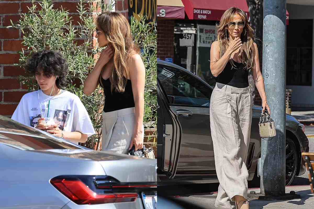 Jennifer Lopez es vista sin su anillo de bodas mientras recorre su lujosa mansión