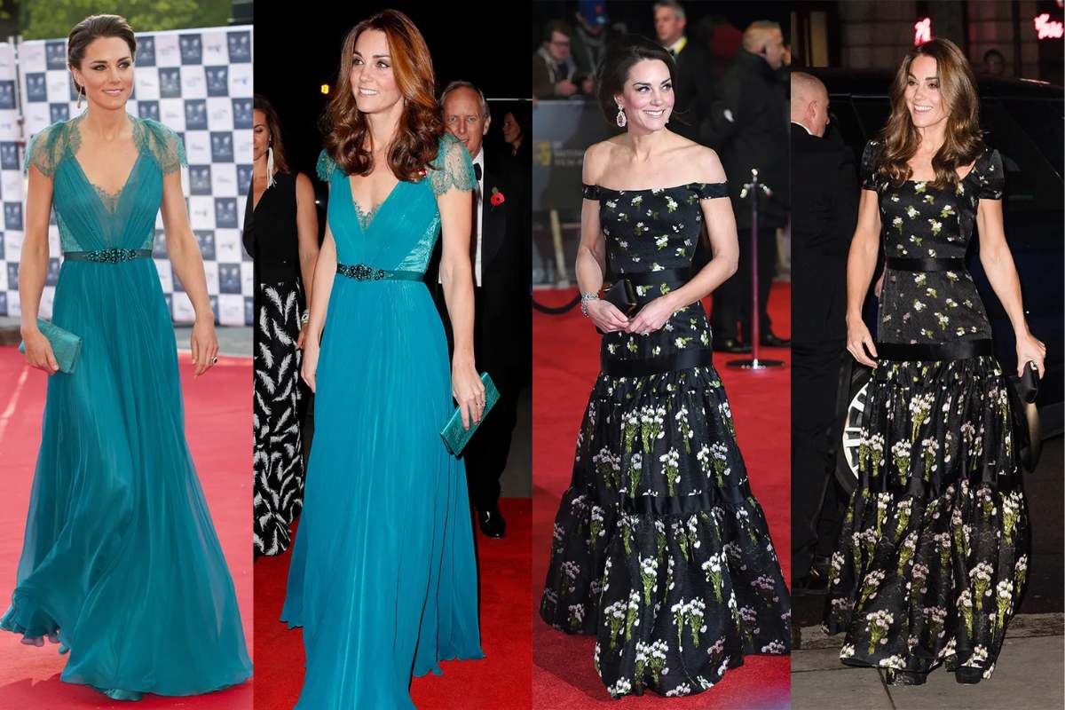 6 veces en las que Kate Middleton ha repetido look en eventos formales