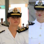 La princesa Leonor triunfa en su primer día en la Armada de la Marina de España