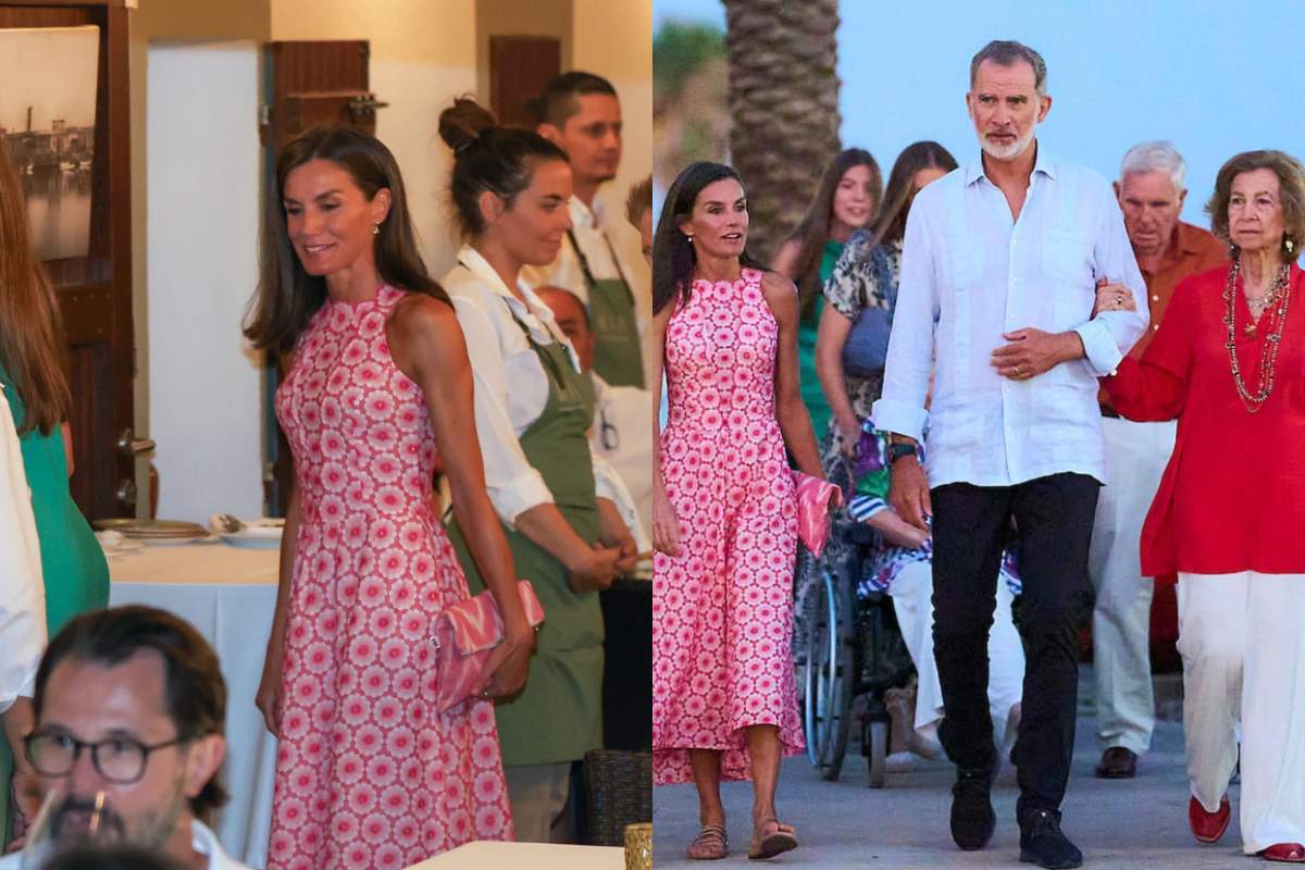 La reina Letizia estrena un increíble vestido para la cena familiar en Mallorca