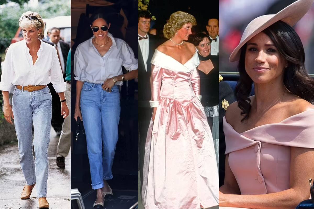 4 veces en las que Meghan Markle habría imitado a la princesa Diana en sus elecciones de moda