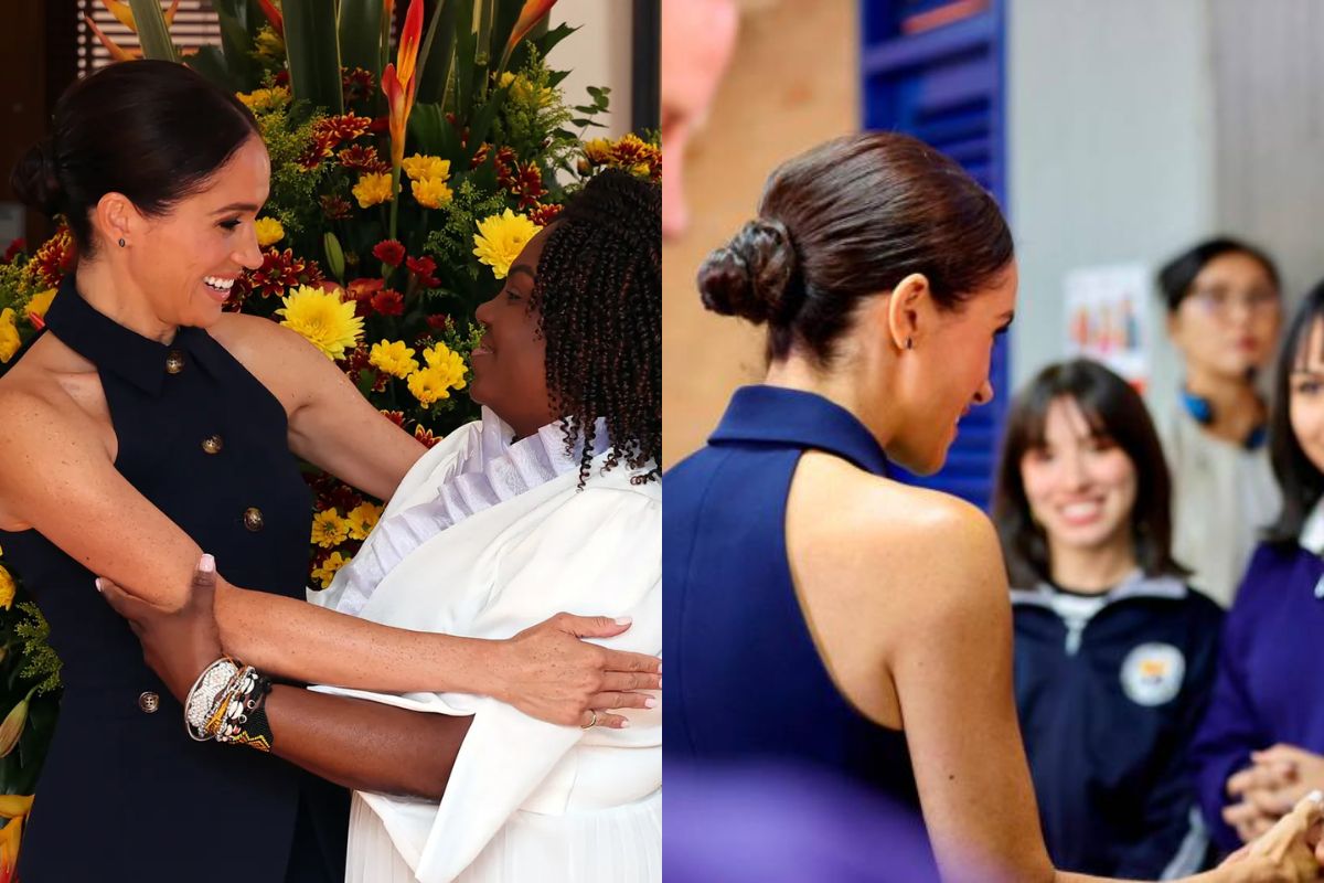 El sencillo y elegante peinado 'Updo' que Meghan Markle lució en su visita a Colombia