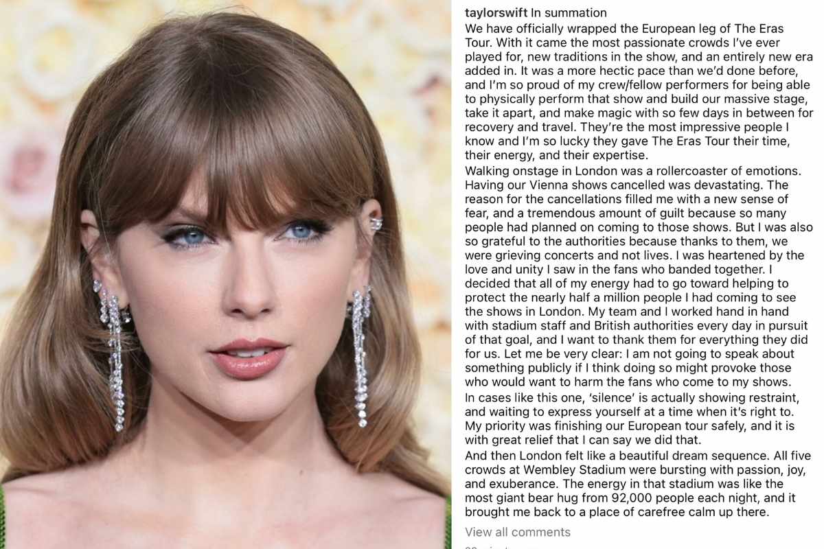 El contundente comunicado de Taylor Swift tras terminar The Eras Tour en Europa