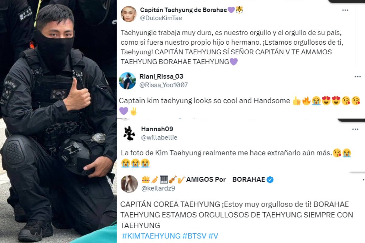 Una imagen de V de BTS en medio de su servicio militar genera preocupación y admiración en sus fans
