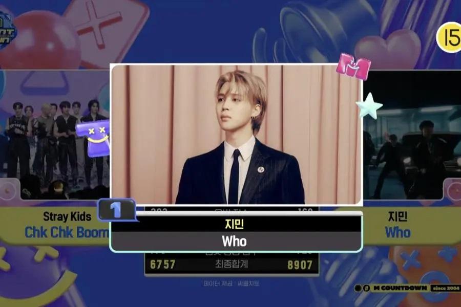 Jimin de BTS consigue su primera victoria con 'Who' en “M Countdown"