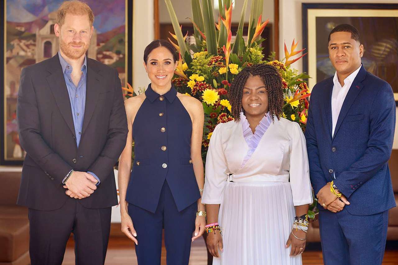 Meghan Markle impresiona en su primer viaje a Colombia gracias a su espectacular look