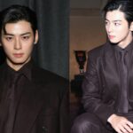 Cha Eunwoo de ASTRO encantó en el show de Saint Laurent