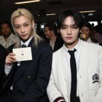 Felix y Lee Know de Stray Kids lucen más elegantes que nunca en Estados Unidos