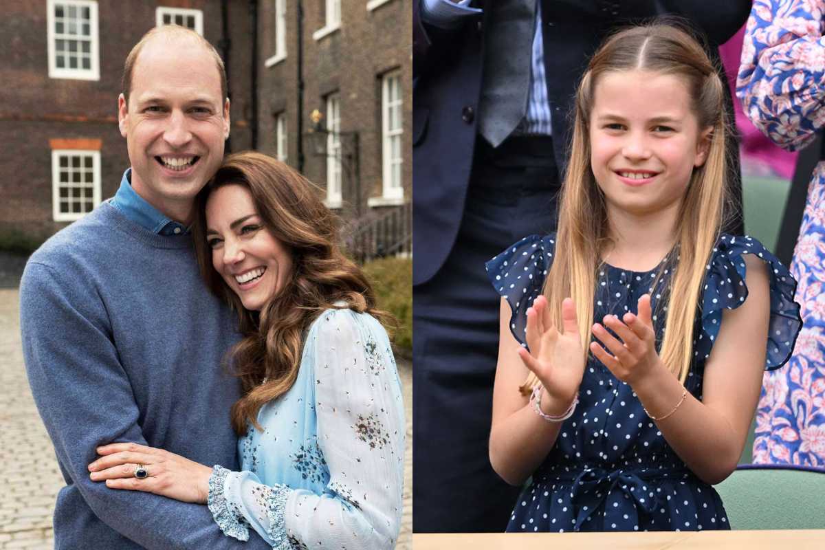 La princesa Charlotte tuvo una reacción divertida ante el momento amoroso del príncipe William y Kate Middleton
