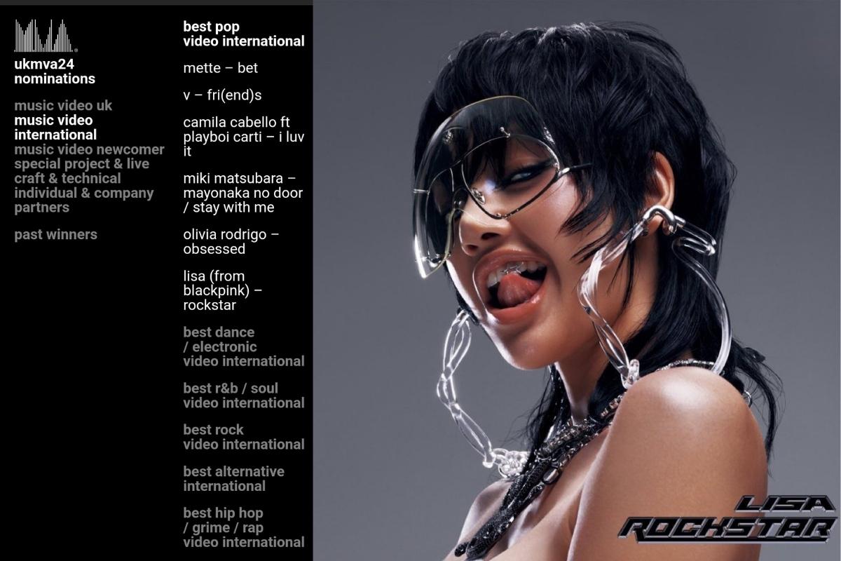 Lisa de BLACKPINK consigue una importante nominación con 'Rockstar'