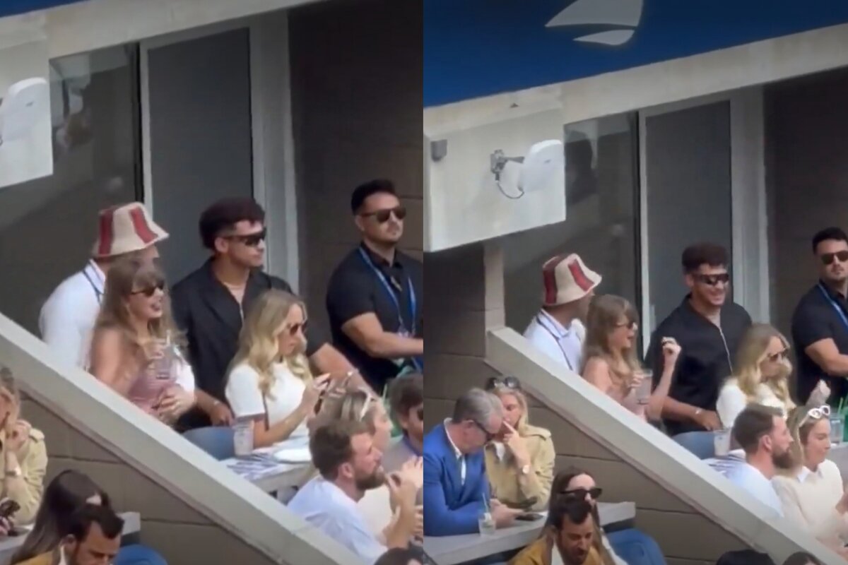 Taylor Swift y Travis Kelce cantan y bailan 'Titi Me Preguntó' de Bad Bunny en las gradas del US OPEN 2024