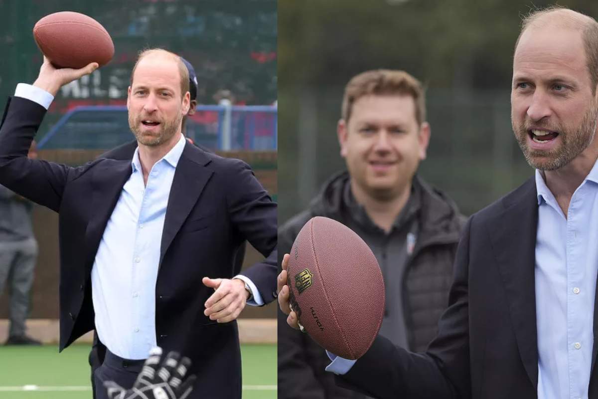 El príncipe William es elogiado por un jugador de la NFL gracias a su habilidad en el fútbol americano