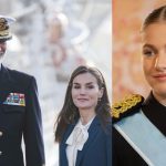 El rey Felipe VI y la reina Letizia se despiden emotivamente de la princesa Leonor