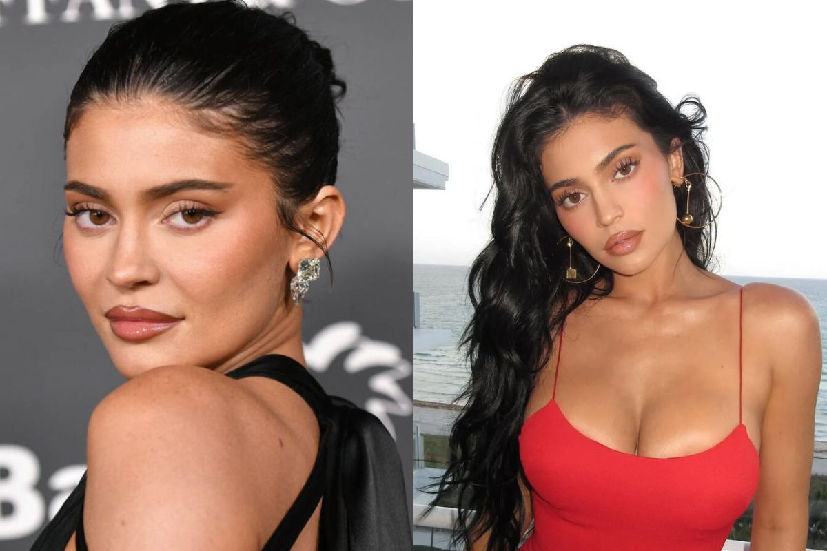 Kylie Jenner compartió detalles de su operación de pechos mientras usaba un escotado vestido de látex