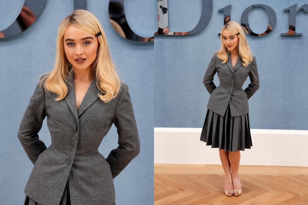 Sabrina Carpenter asiste al desfile Dior en la Semana de la Moda de París