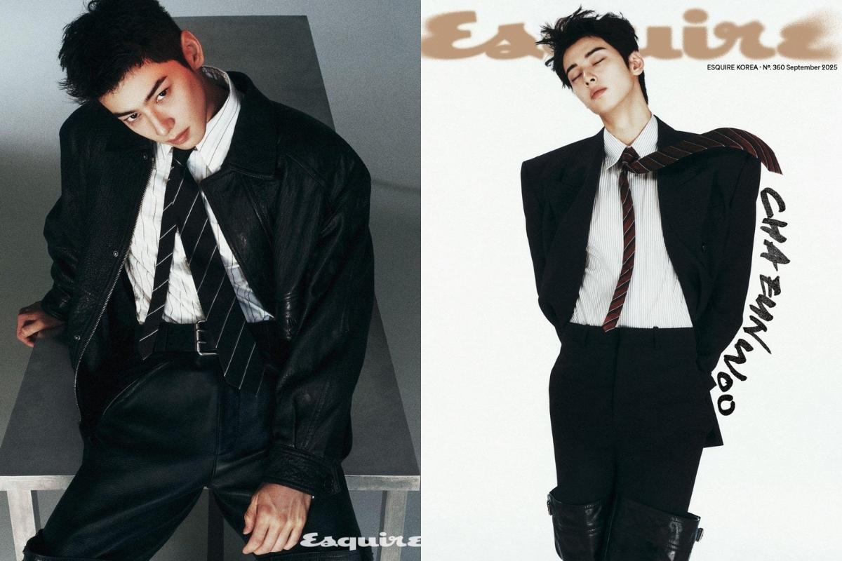 Cha Eunwoo de ASTRO muestra su encanto masculino en nuevas fotografías para 'Esquire'