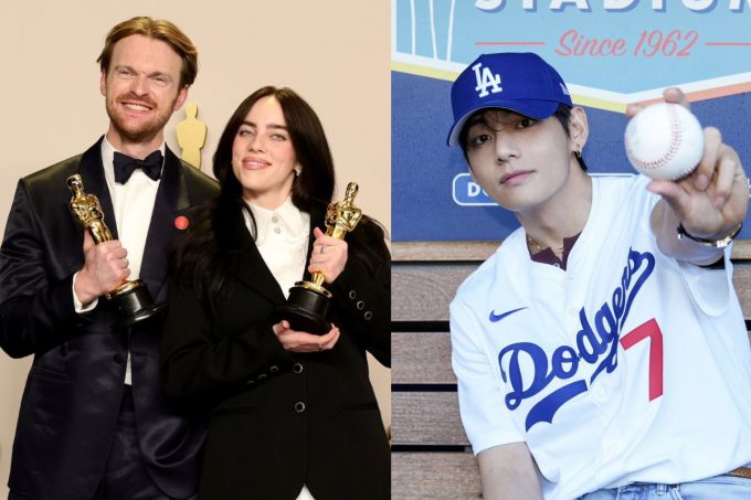 El hermano de Billie Eilish, FINNEAS, repostea el lanzamiento de V de BTS con los Dodgers