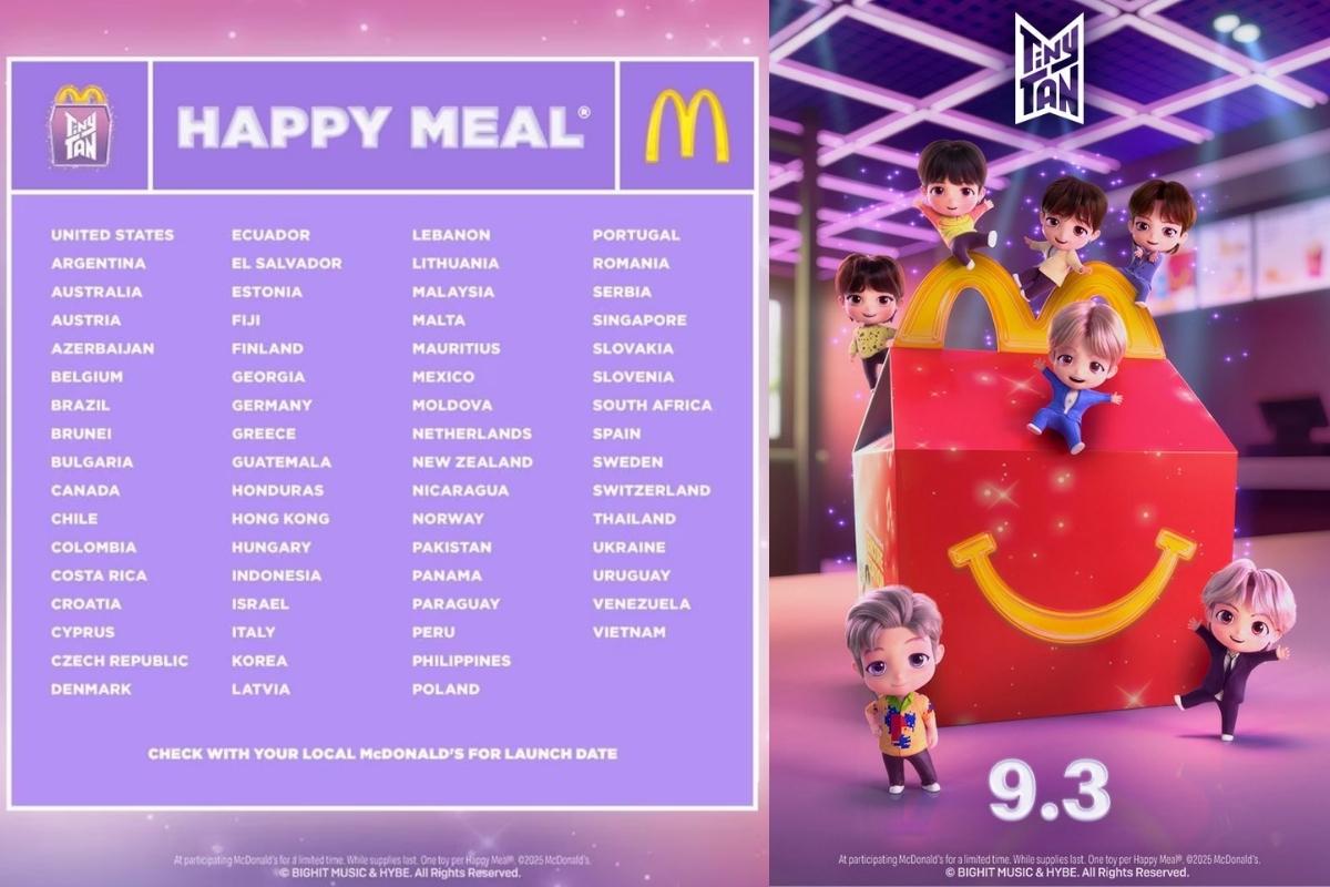 TinyTAN llega a Latinoamérica: la nueva Cajita Feliz de BTS y McDonald’s