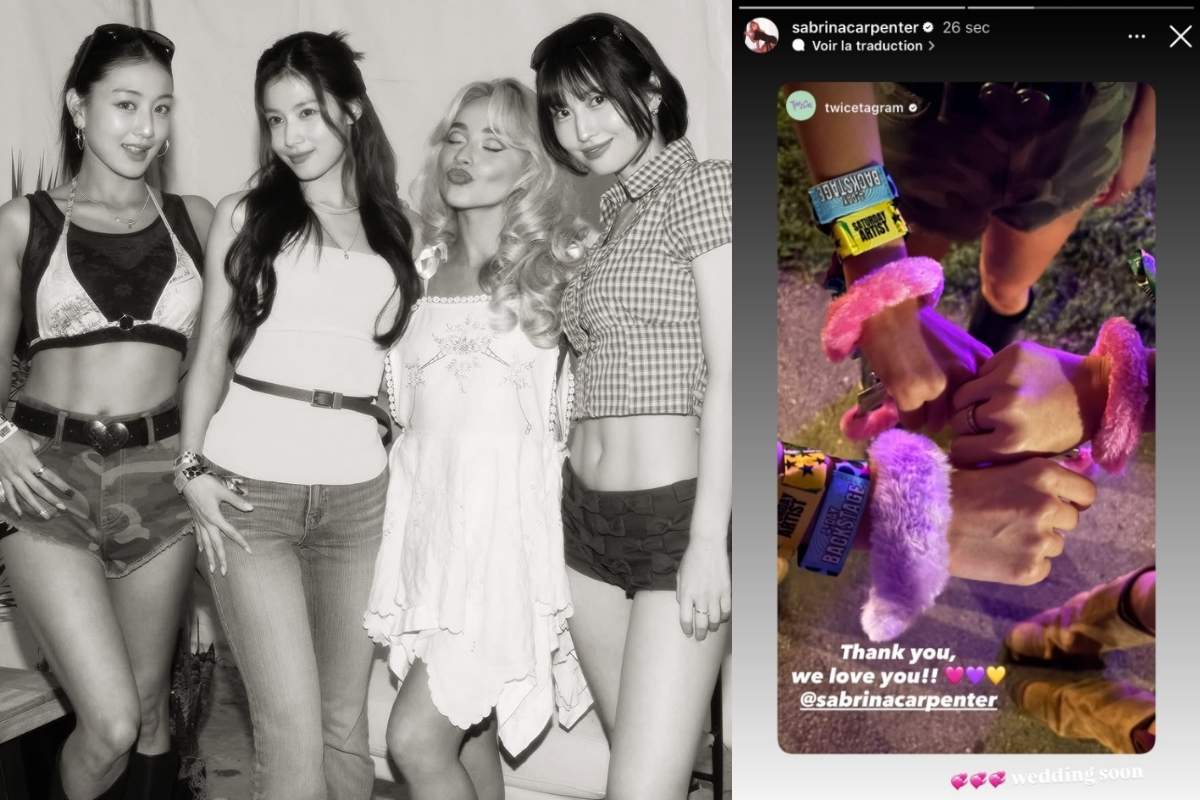 Sabrina Carpenter "arresta" a Jihyo, Sana y Momo de TWICE durante su concierto en el Lollapalooza