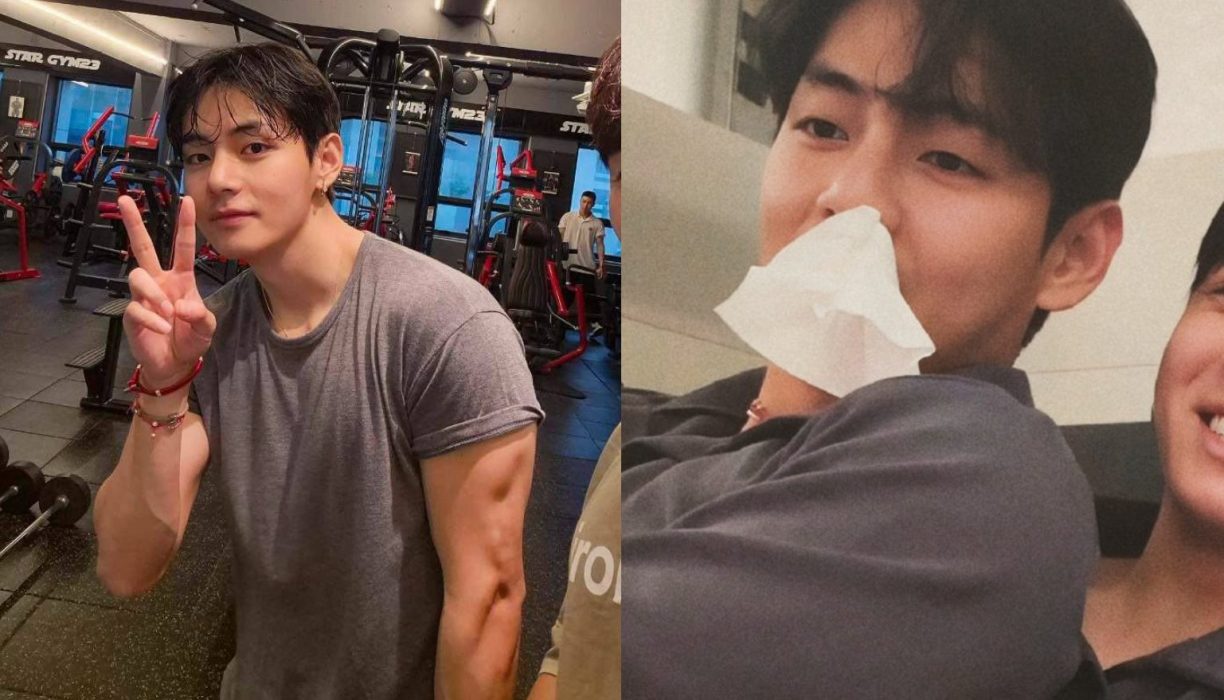 Taehyung de BTS sube un video donde se ve su nariz sangrando y sus fans se preocupan