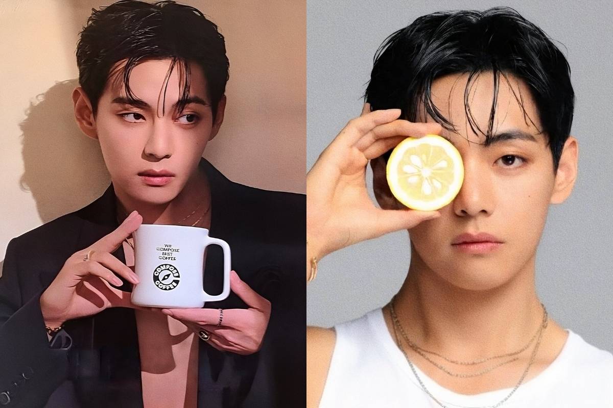 V de BTS deleita con su encanto atractivo en nuevas fotografías para Compose Coffee