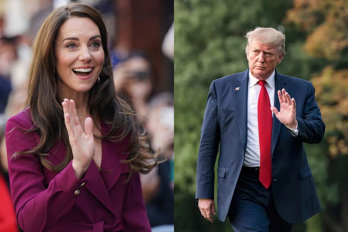 Donald Trump elogia a la princesa Kate Middleton en el banquete y así fue su reacción