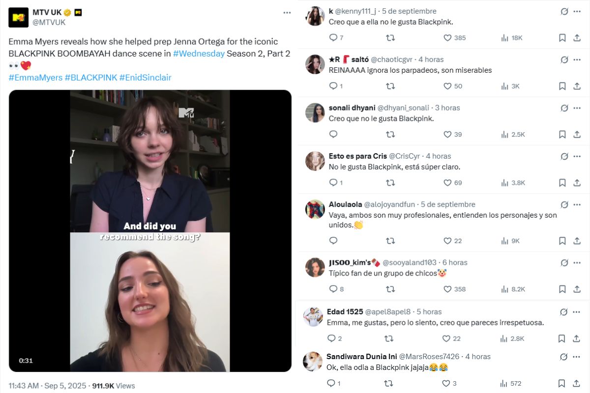 Los comentarios de la estrella de 'Wednesday' sobre BLACKPINK provocan controversia