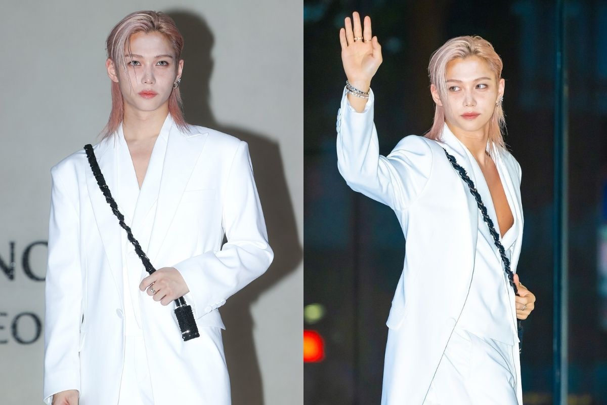 Felix de Stray Kids irradió vibras etéreas en la apertura del HAUS NOWHERE en Seúl