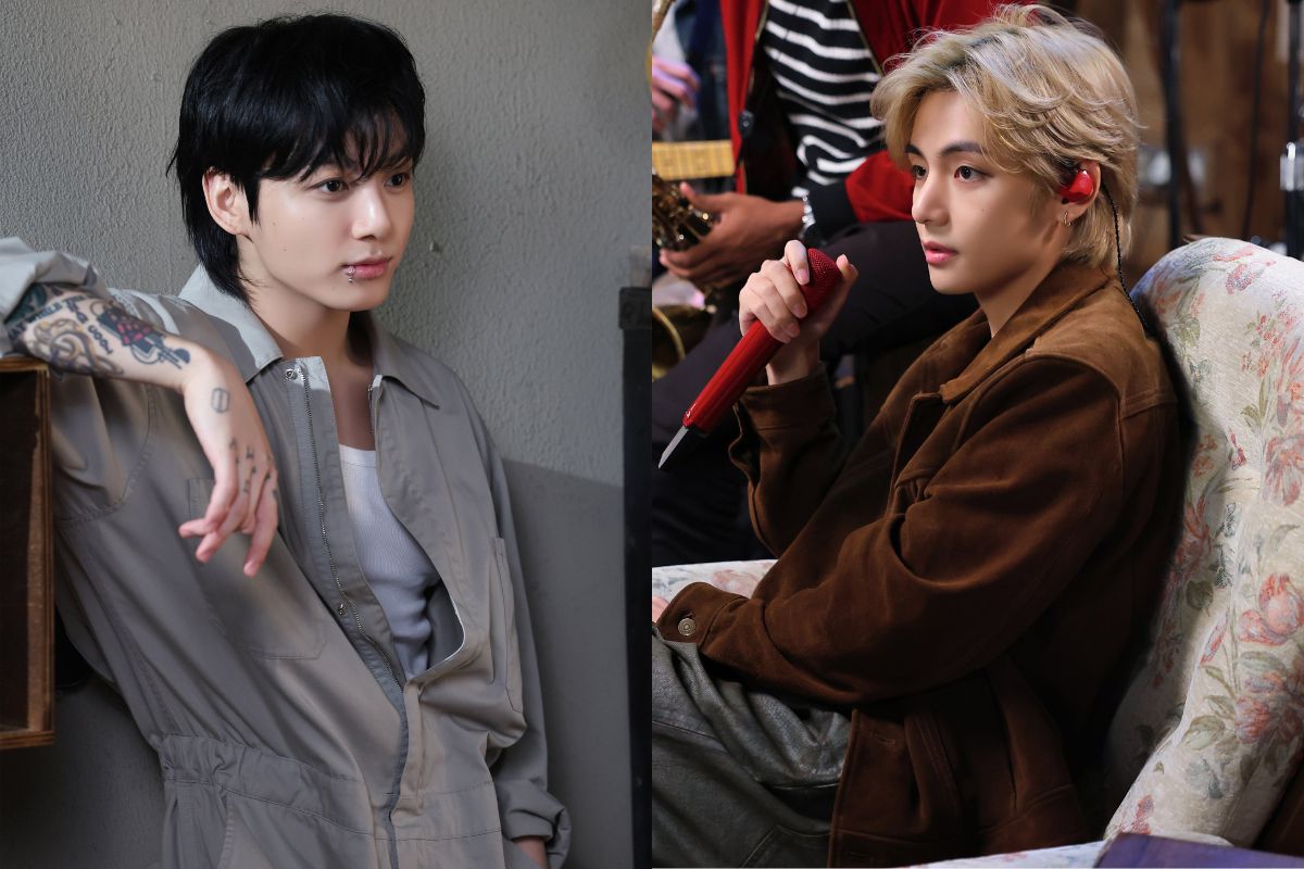 Jungkook y V de BTS flexionan sus tonificados cuerpos junto al entrenador Hanjin Cho