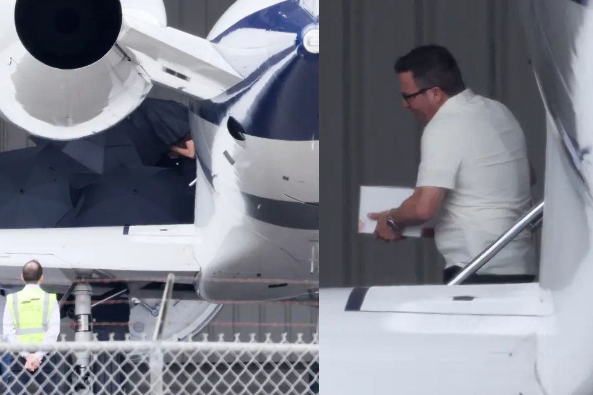 La icónica llegada de Taylor Swift a California para la boda de Selena Gomez