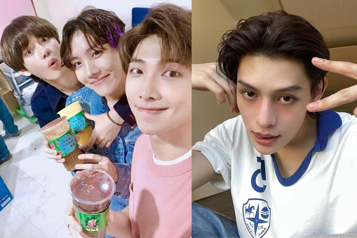 RM, J-Hope y V de BTS disfrutan de un concierto junto a James de CORTIS