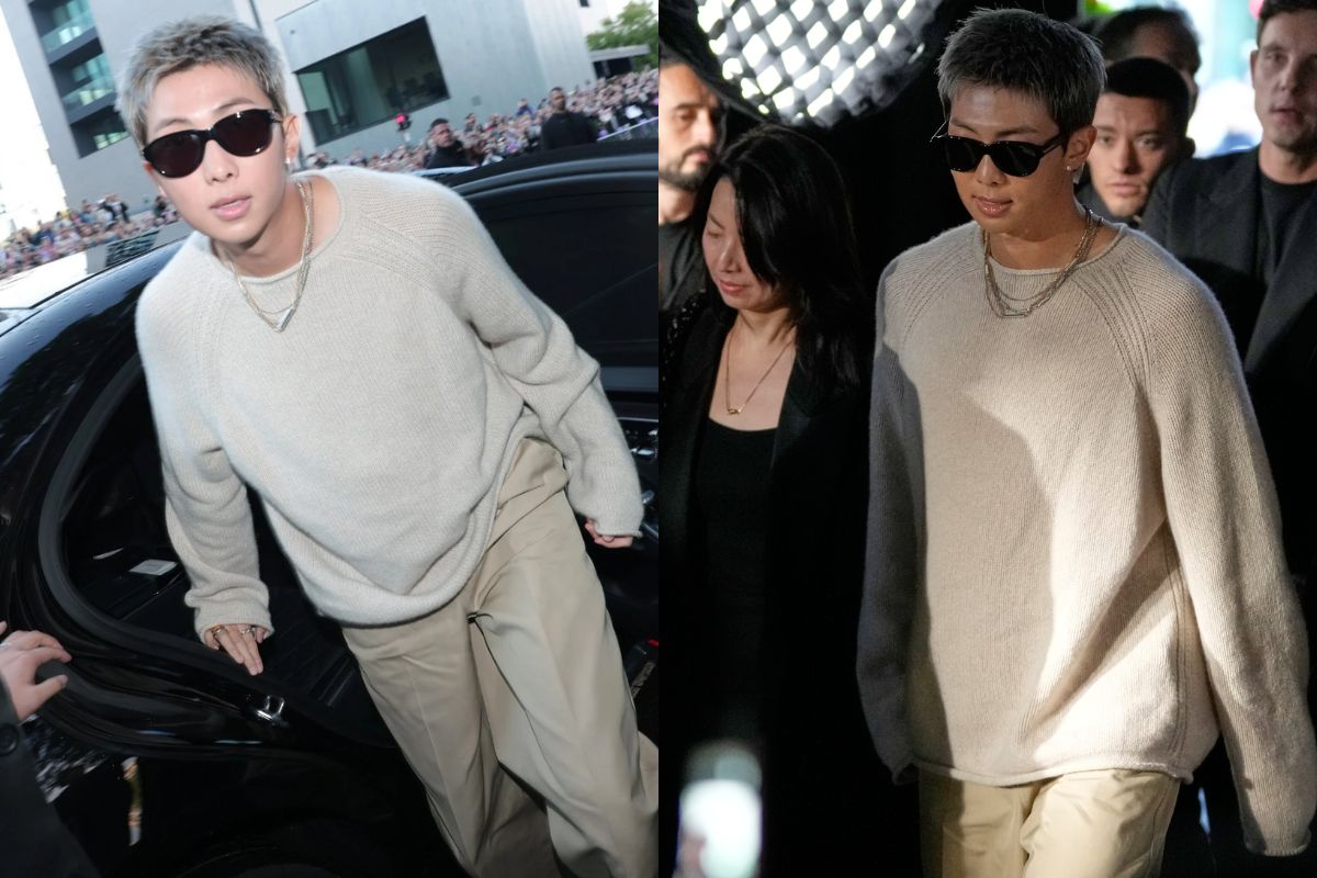 RM de BTS hace su aparición en la Semana de la Moda de Milán como toda una superestrella