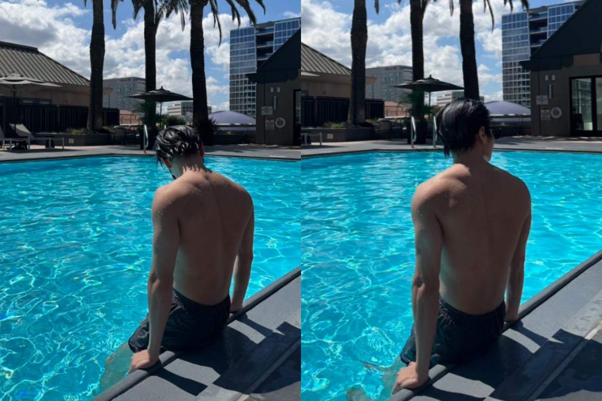 Taehyun de TXT muestra su musculosa espalda en nuevas fotos en la piscina