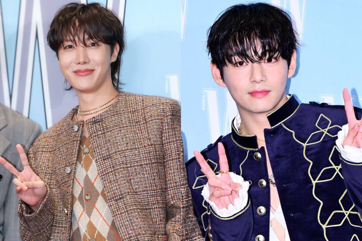 BTS J-Hope juega tiernamente con el cabello de V durante un evento