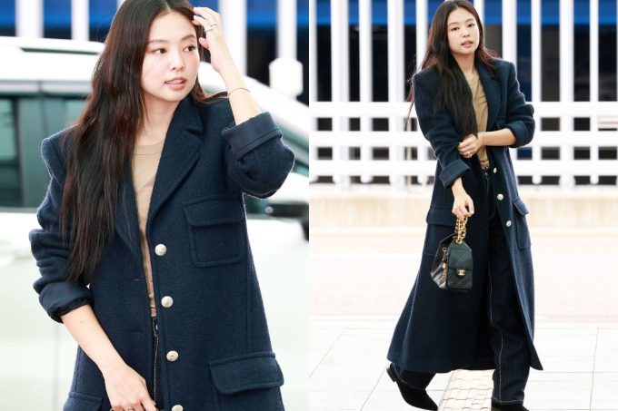Jennie de BLACKPINK encanta con elegancia y sutileza en el aeropuerto de Incheon