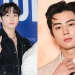 Jungkook de BTS llevó un muñeco de tamaño real de Cha Eun Woo al estreno VIP de 'The First Ride'