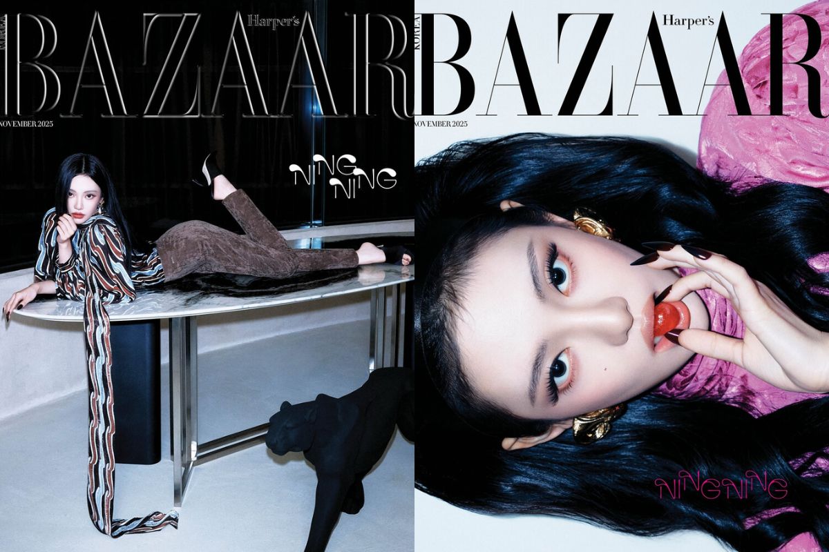 Ningning de aespa muestra su belleza clásica en nuevas fotos para Harper's Bazaar Korea