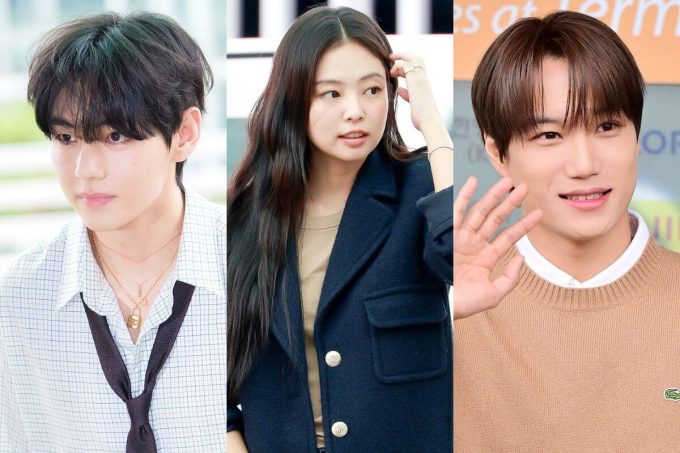 V de BTS, Jennie de BLACKPINK y Kai de EXO colapsan las redes con su reciente aparición juntos